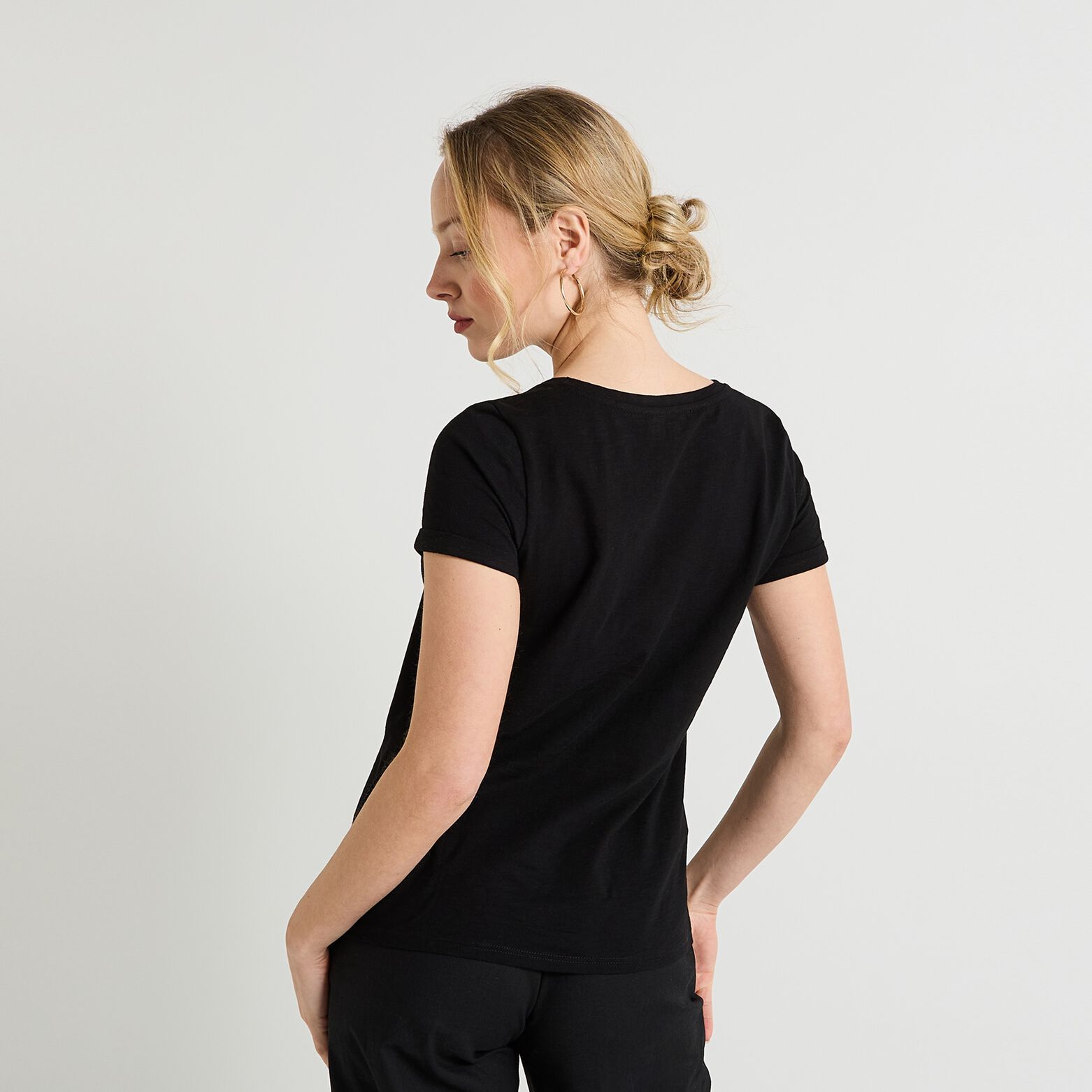 T-shirt col rond femme