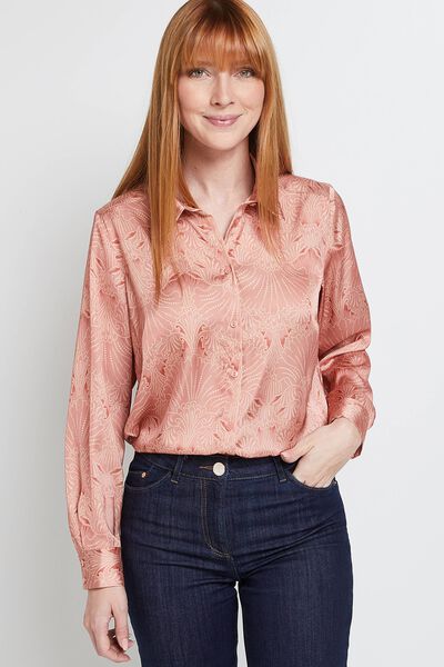 Chemise satinée femme