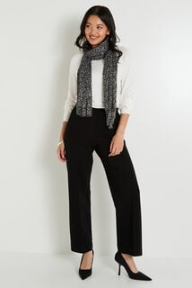 Pantalon large en maille femme