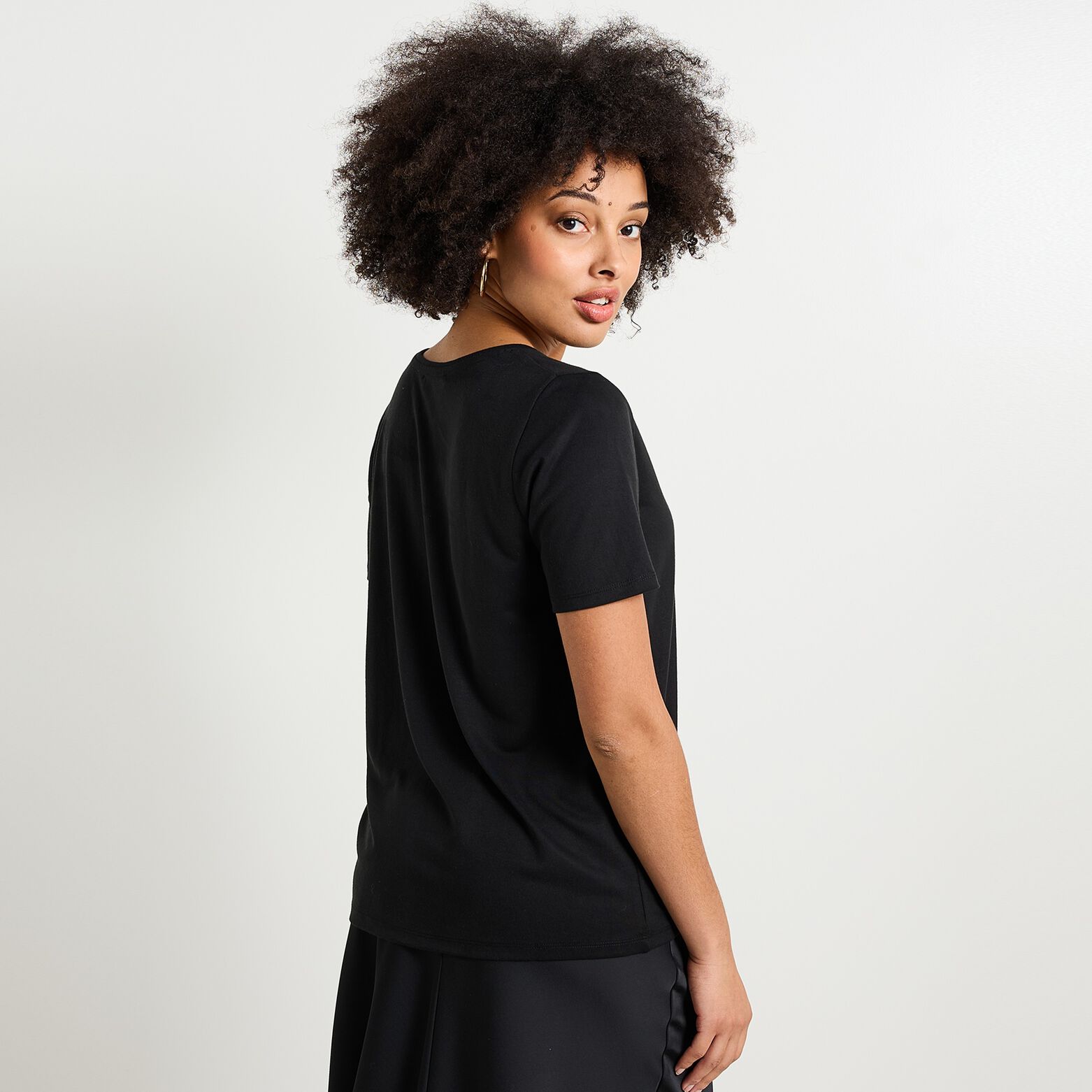 T-shirt col V femme