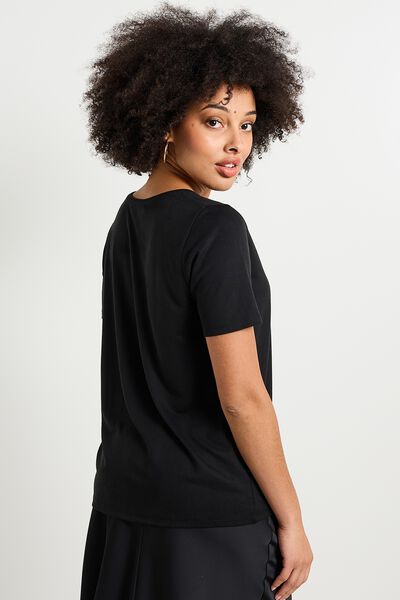 T-shirt col V femme