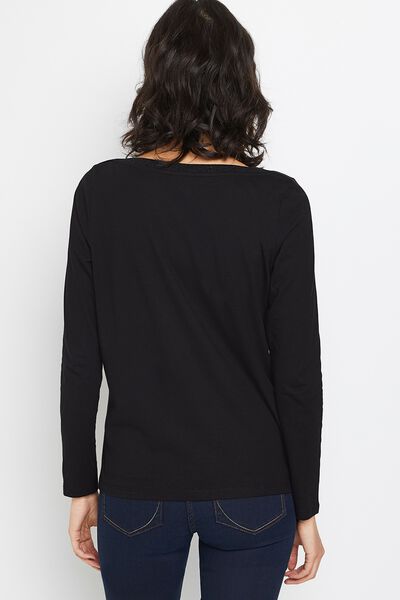 T-shirt col bateau femme