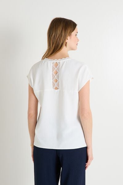 Blouse col V femme