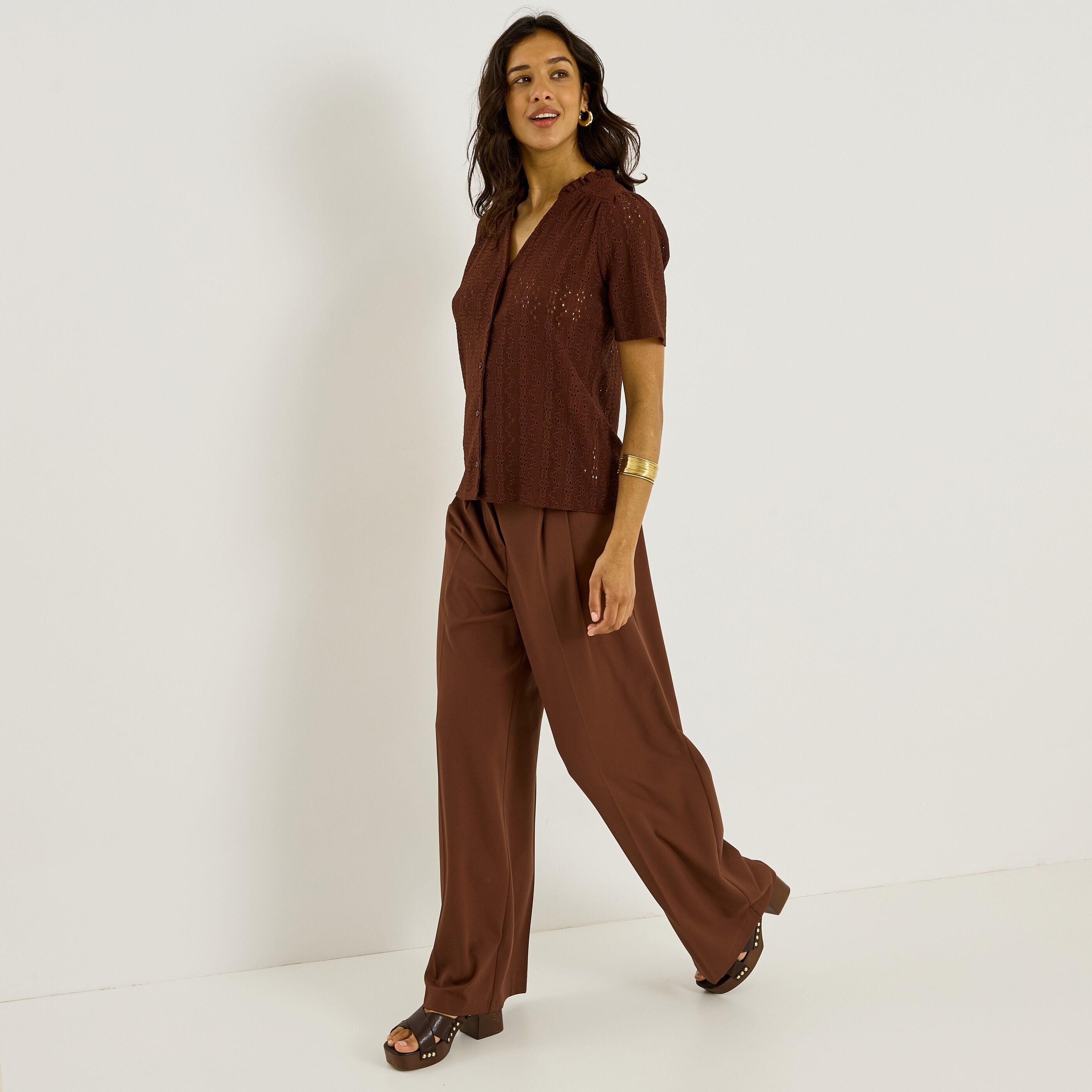 Chemise col victorien femme