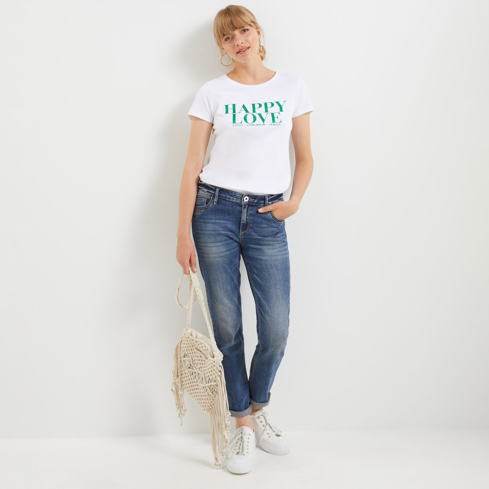 Tshirt message femme