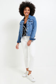 Pantalon cigarette raccourci femme