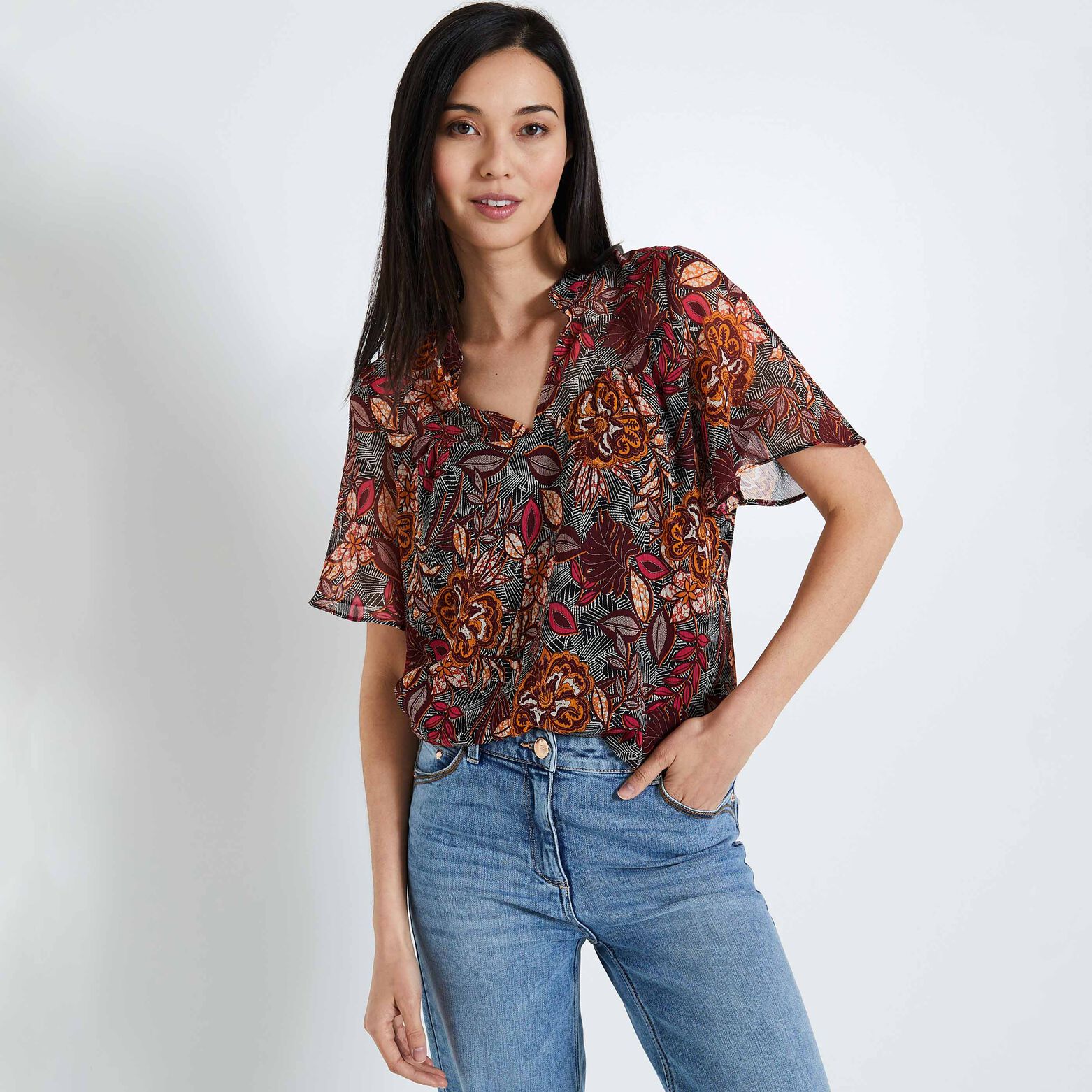 Blouse imprimée femme