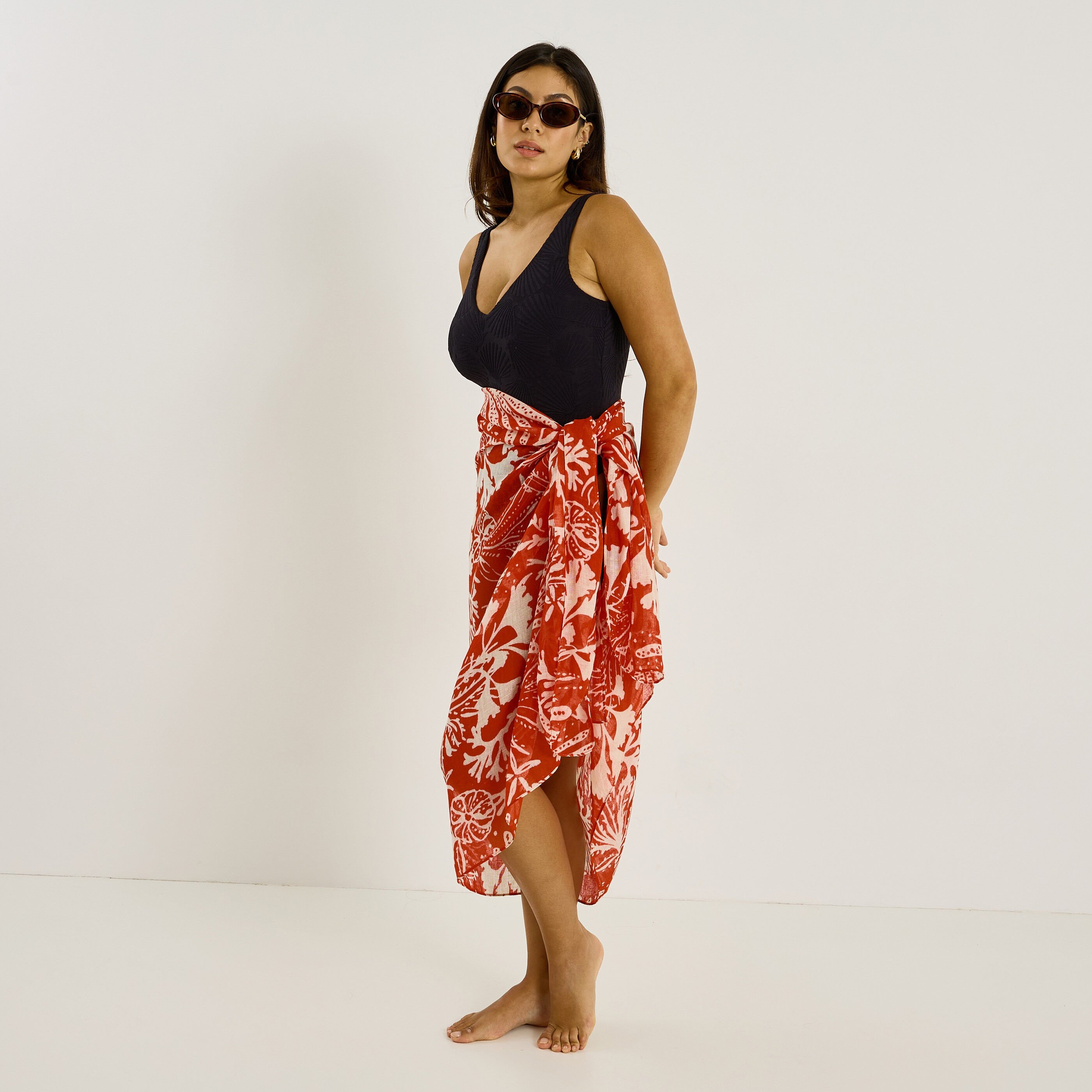 Etole longue imprim&eacute;e femme