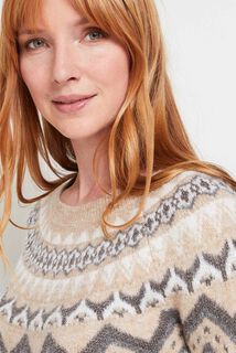 Robe pull jacquard femme