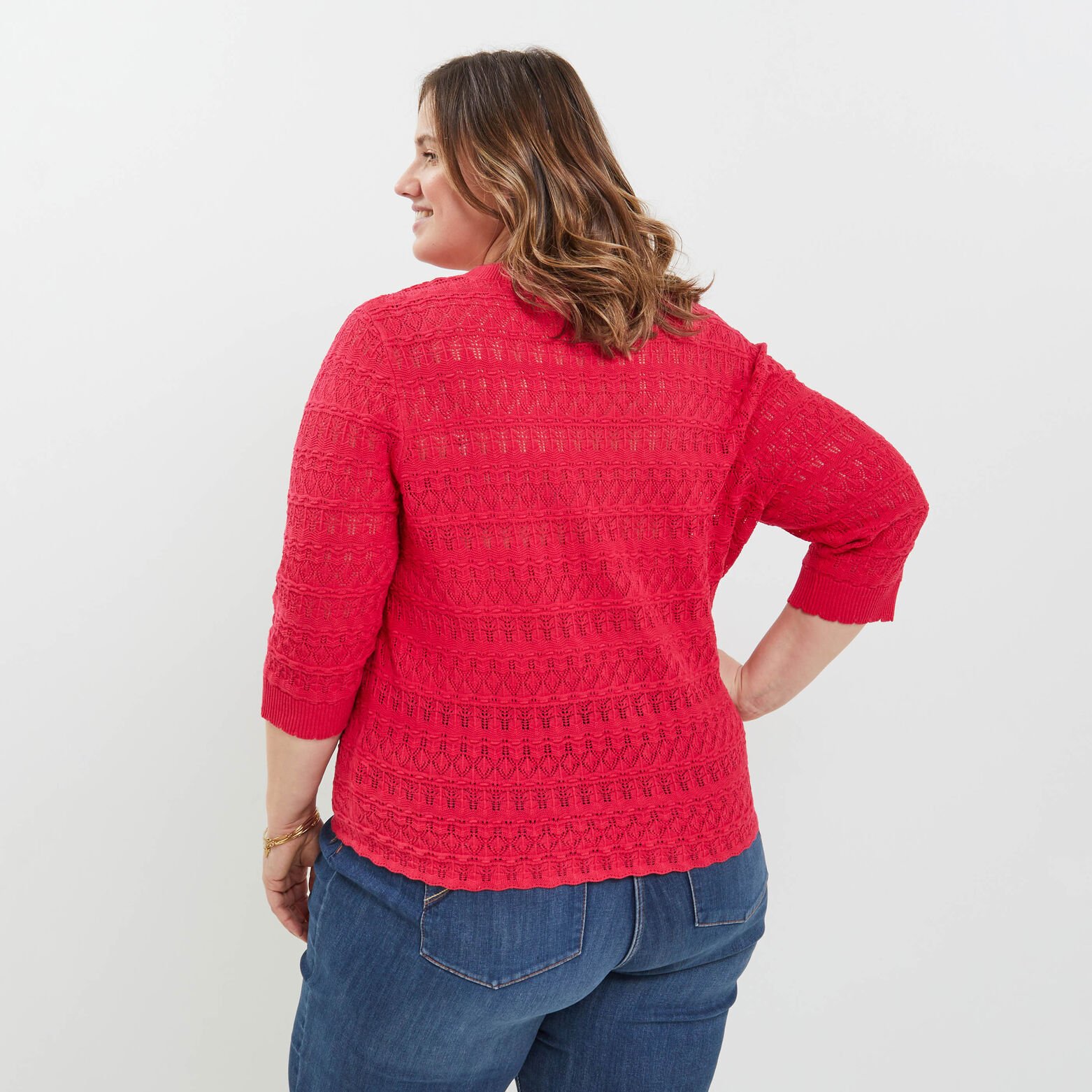 Gilet ajouré femme