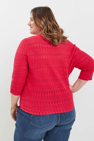 Gilet ajouré femme