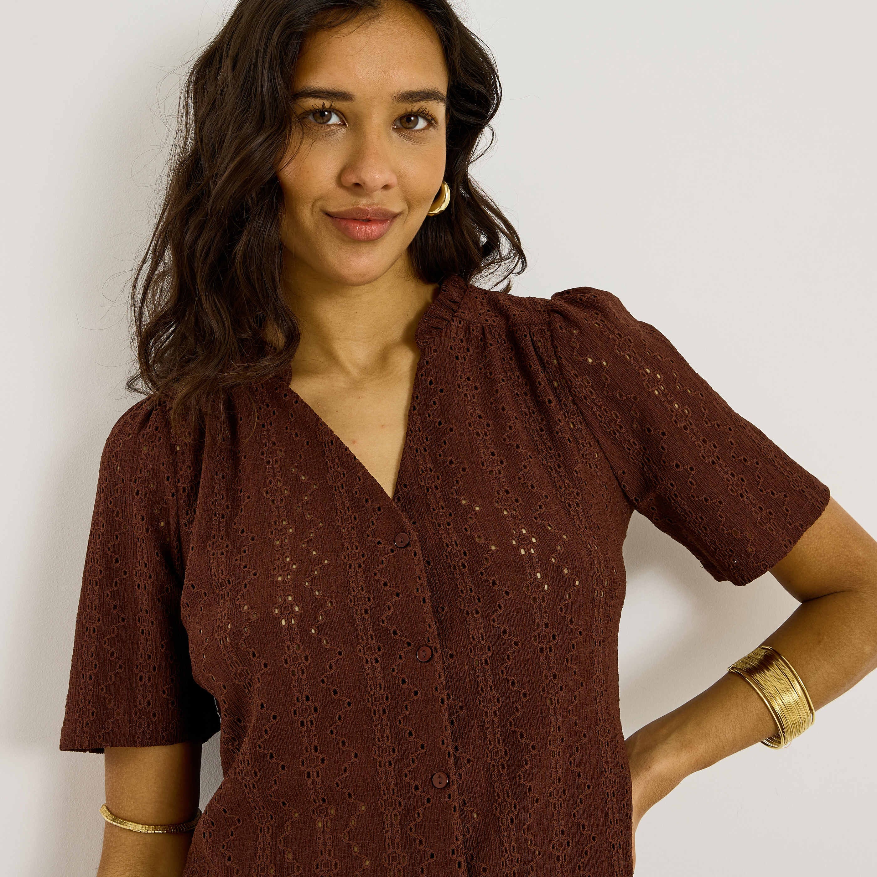 Chemise col victorien femme