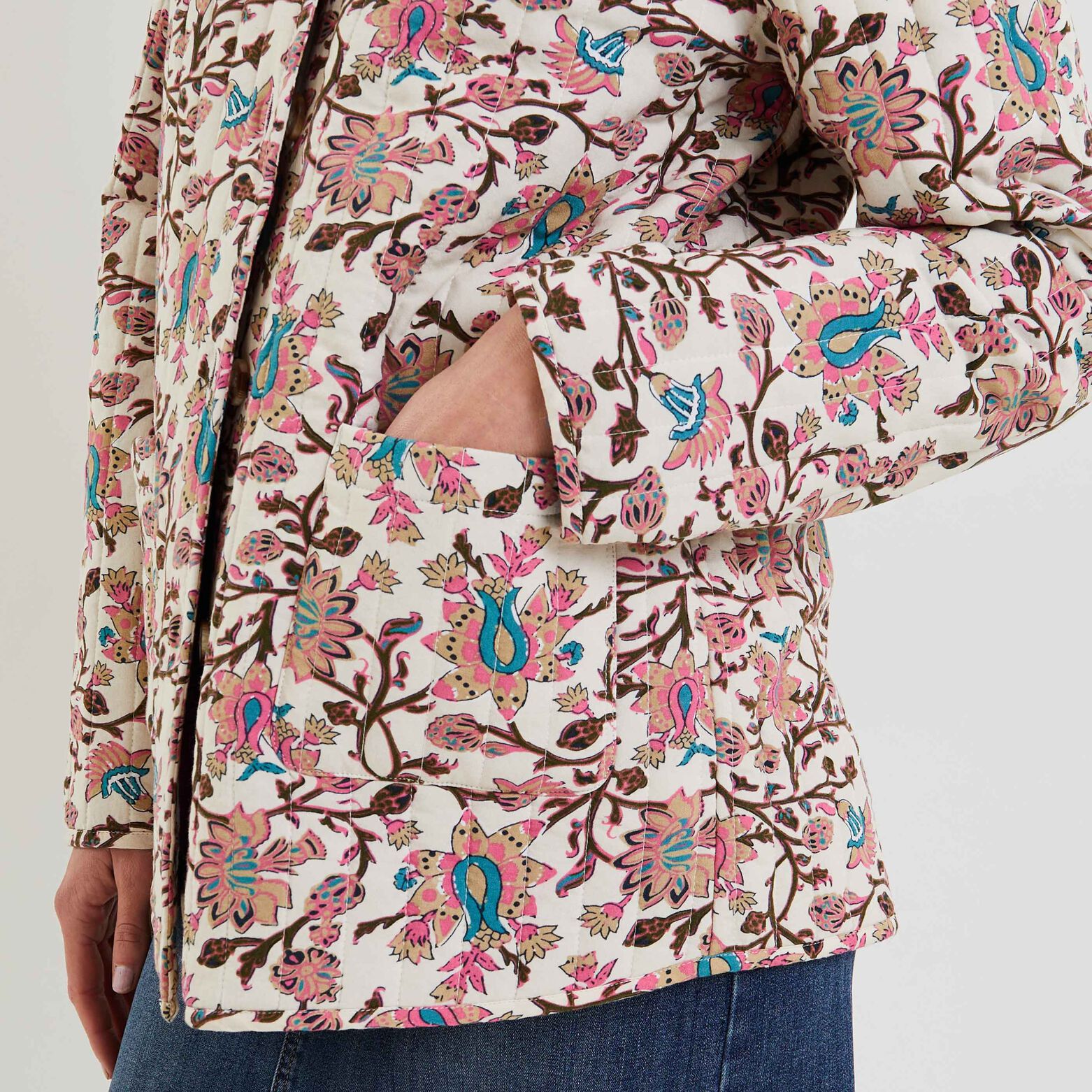 Veste matelassée boutonnée femme