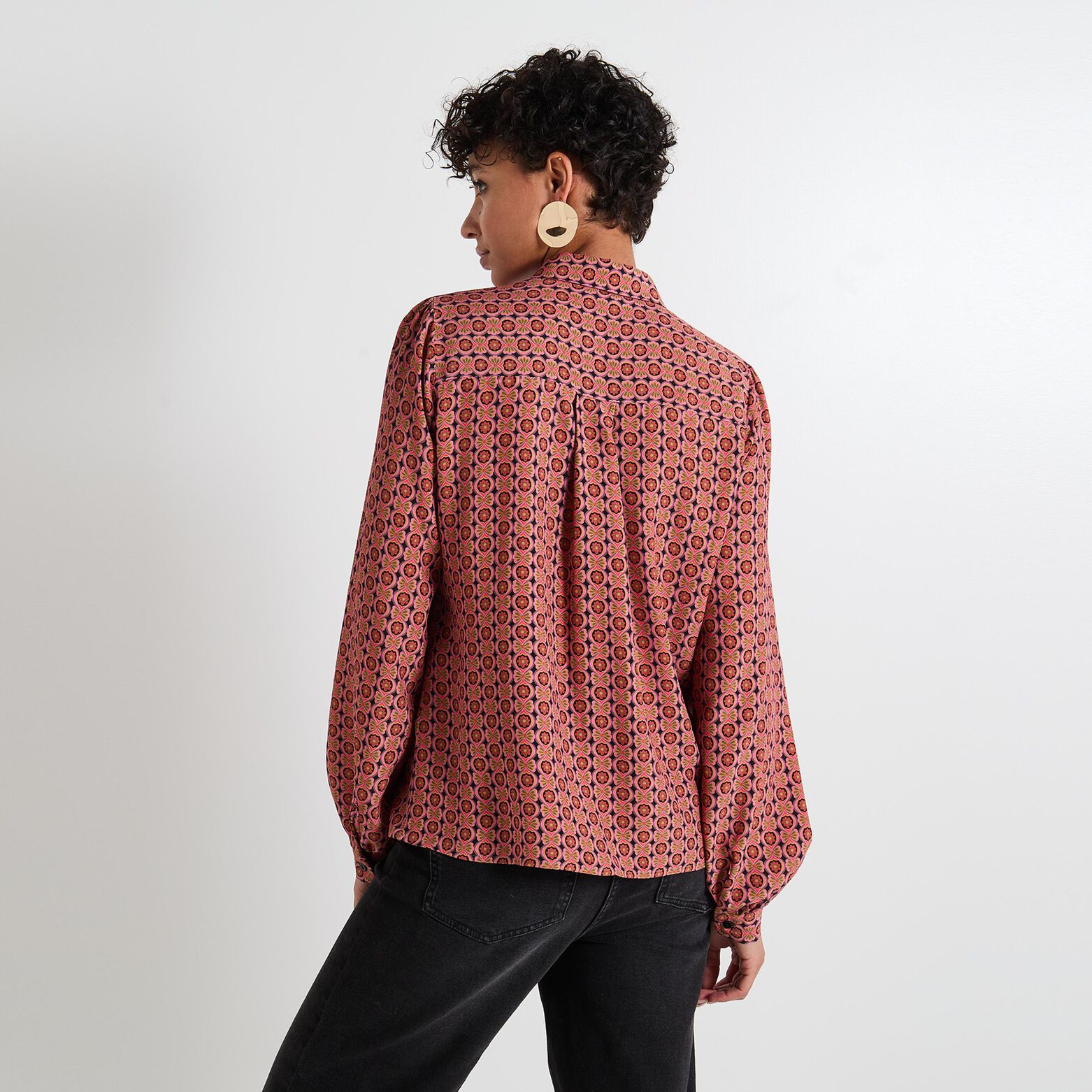 Chemisier col chemise femme