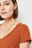T-shirt manches courtes V femme
