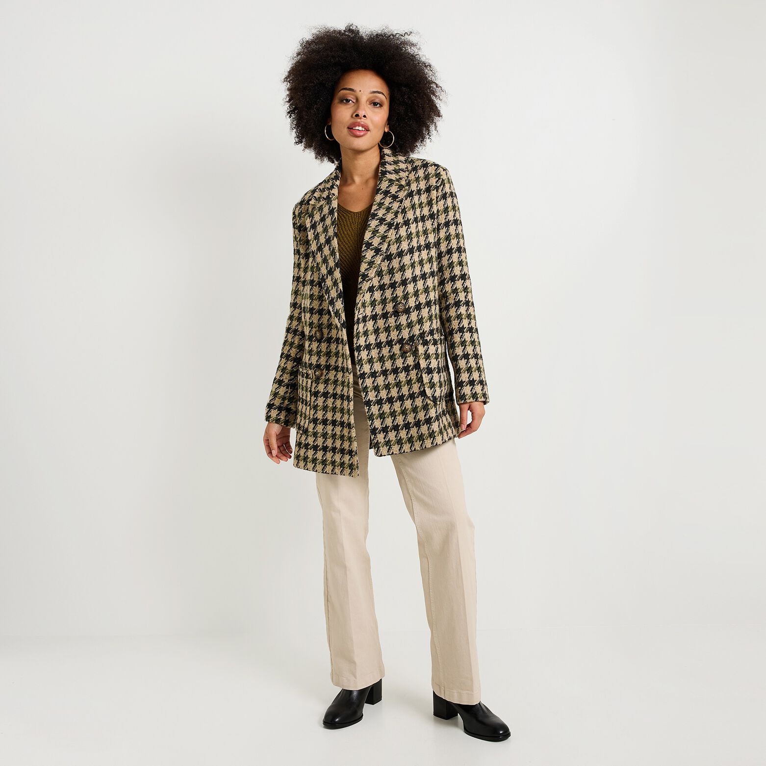 Manteau mi-long femme