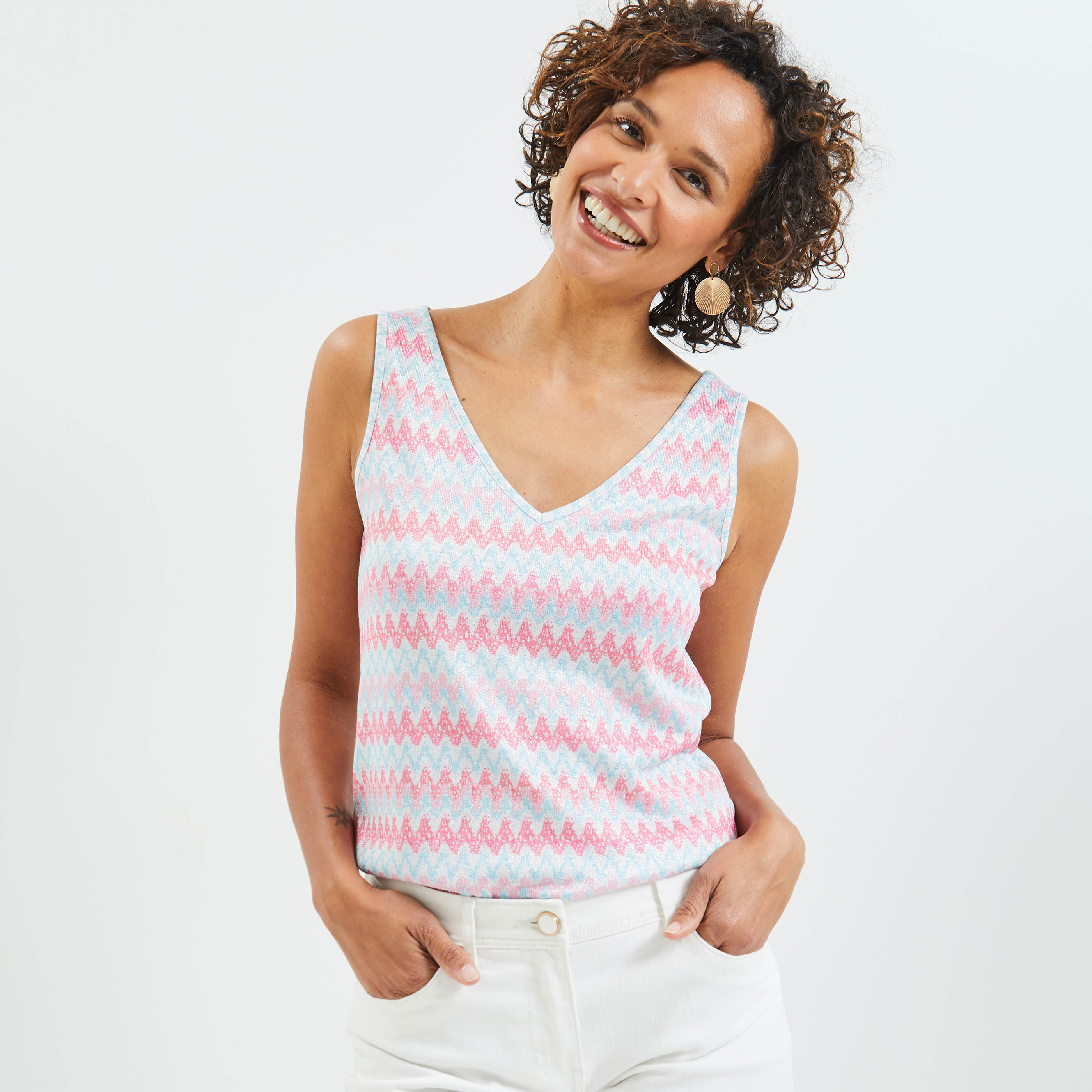 Debardeur shop maille femme