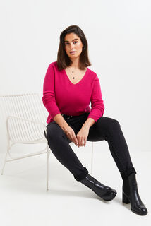Pull laine et cachemire femme