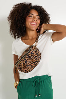 Sac banane imprimé léopard femme