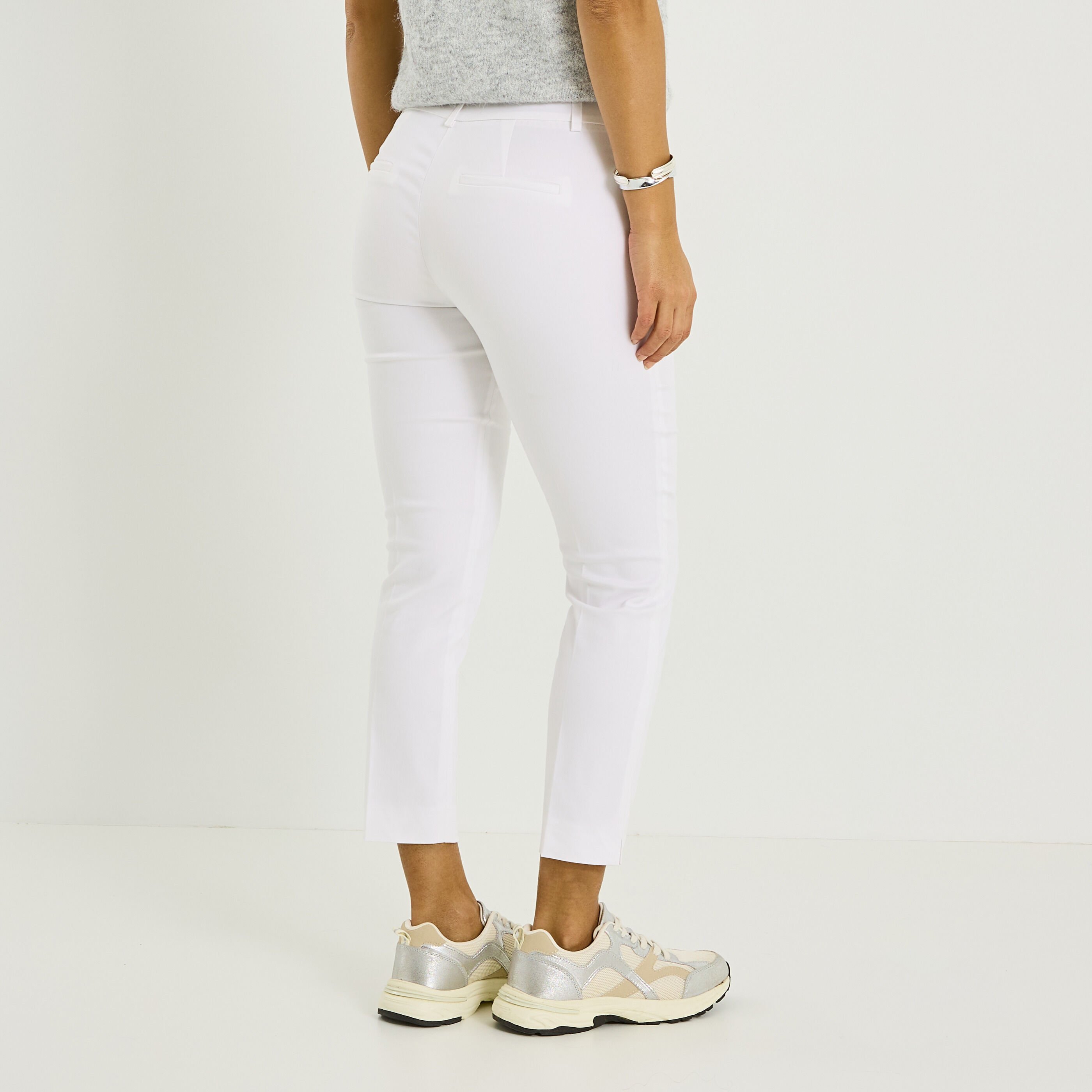 Pantalon cigarette raccourci femme