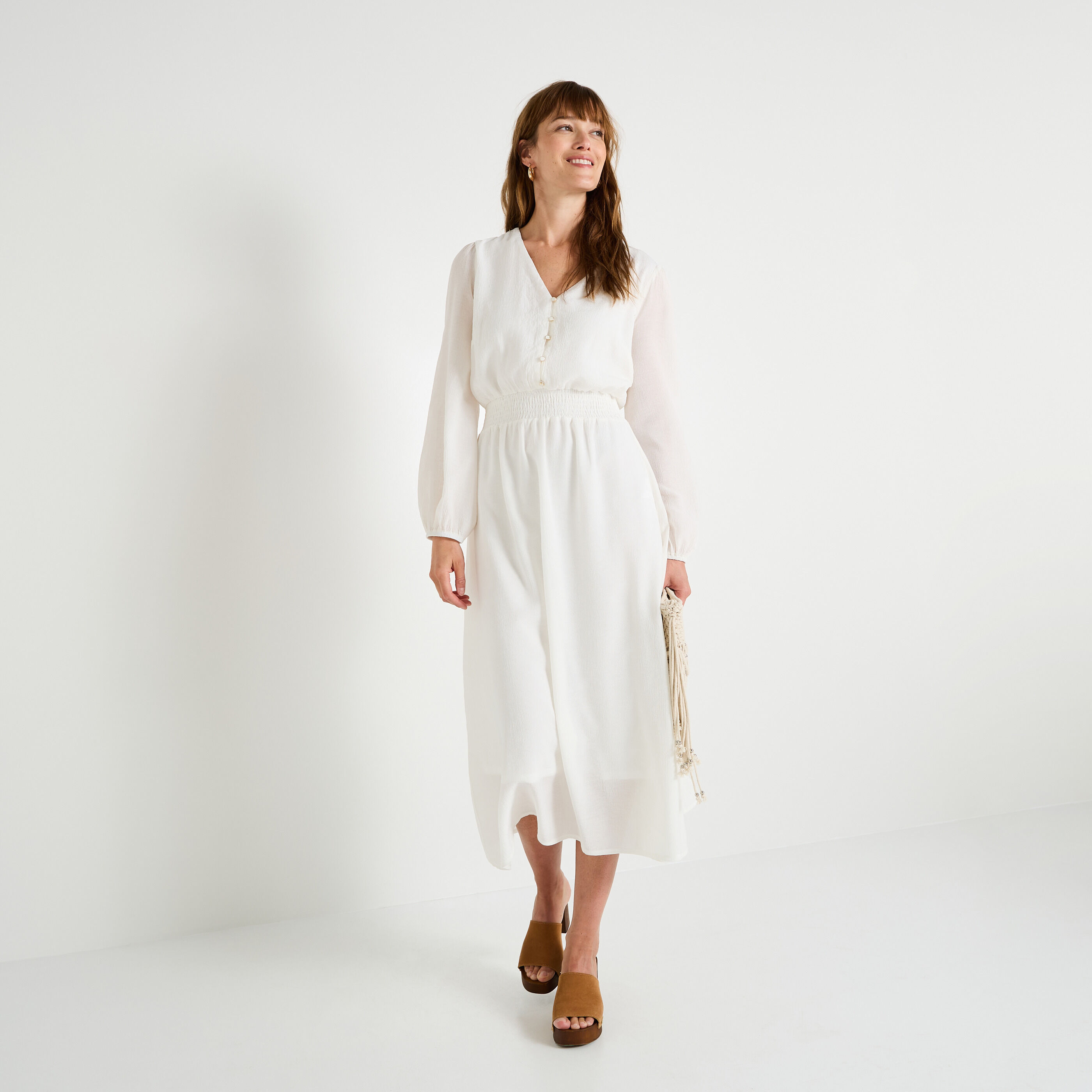 Robe fluide habill&eacute;e femme