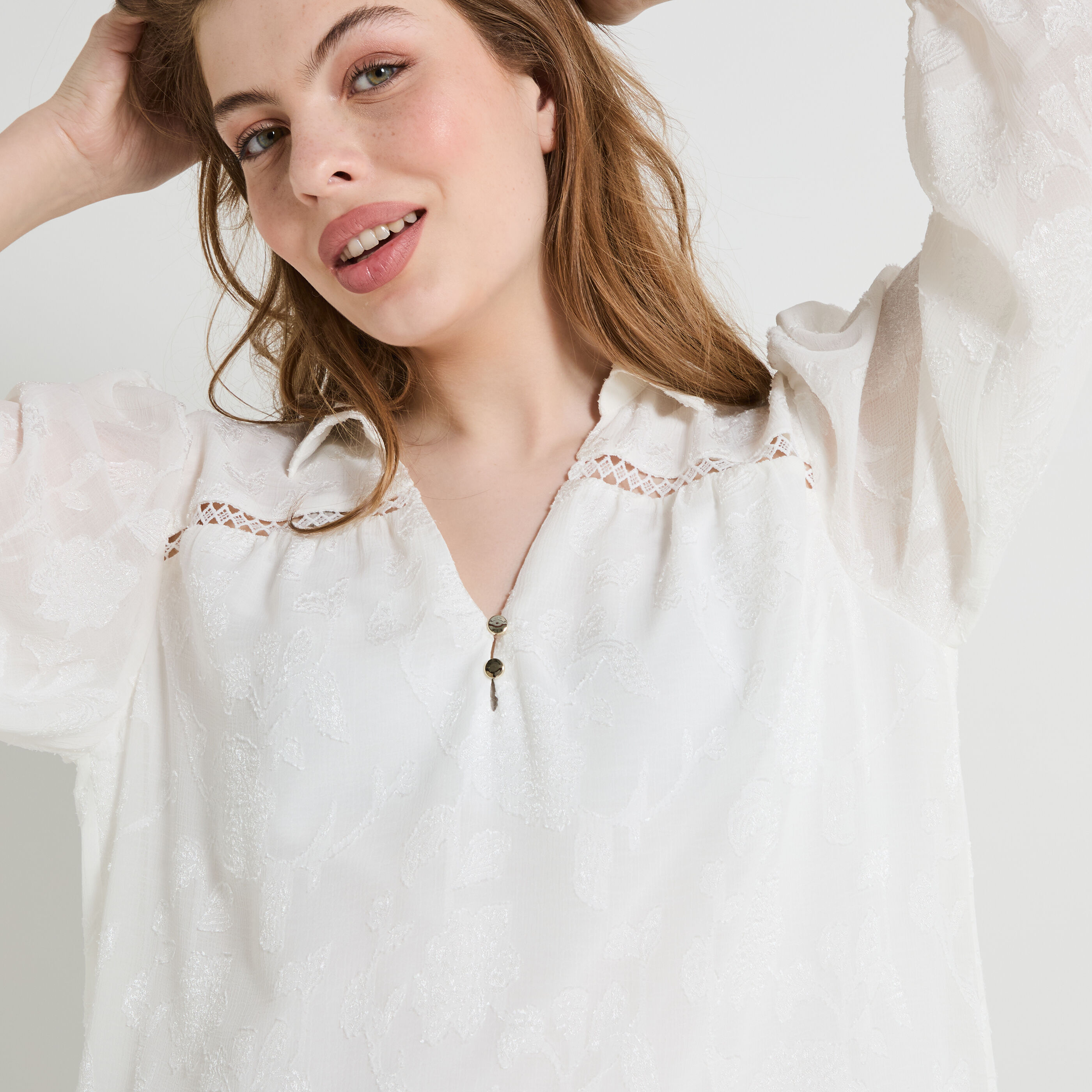 Blouse manches longues femme