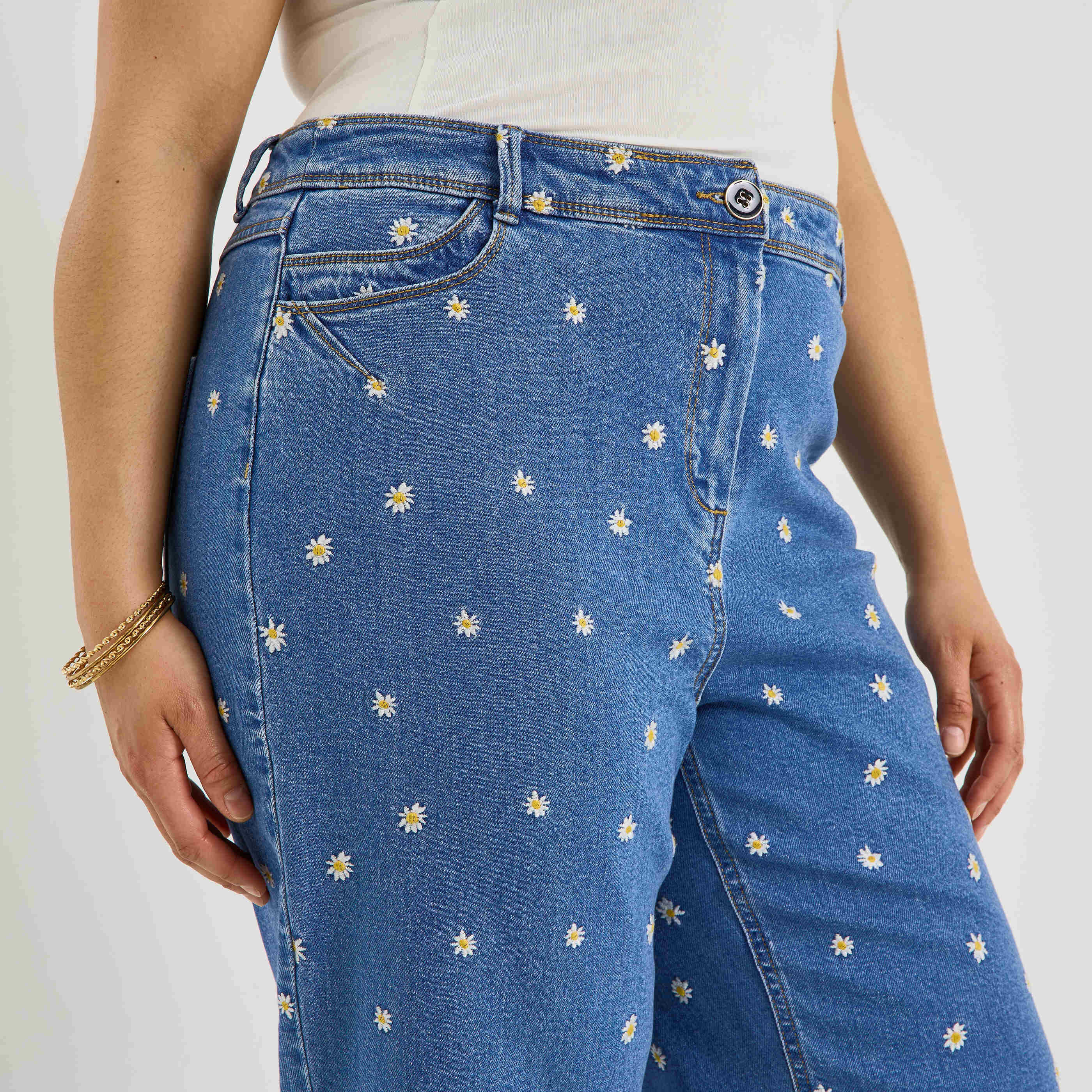 Jean large raccourci JAIPUR R02 femme