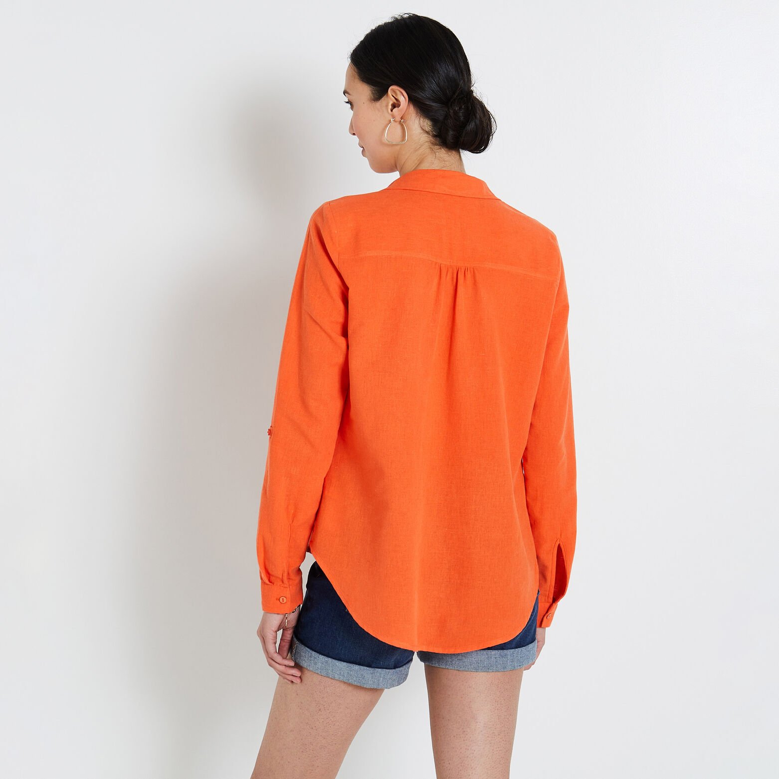 Blouse en coton et lin femme 