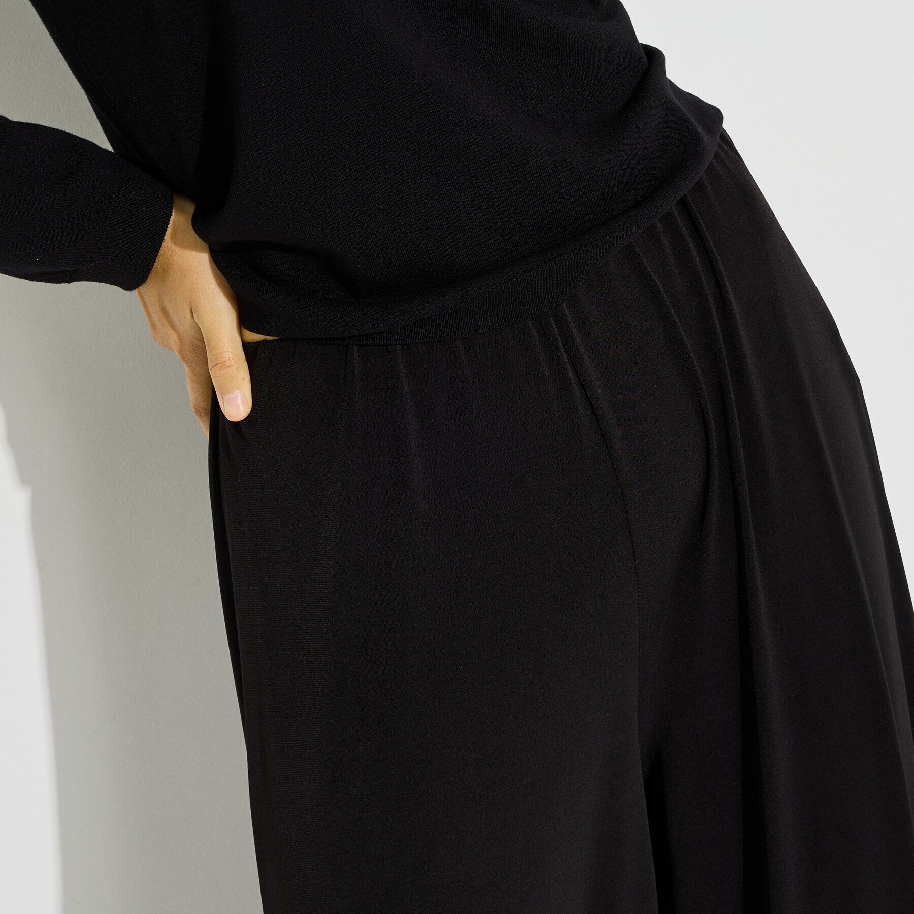 Pantalon barrel fluide femme
