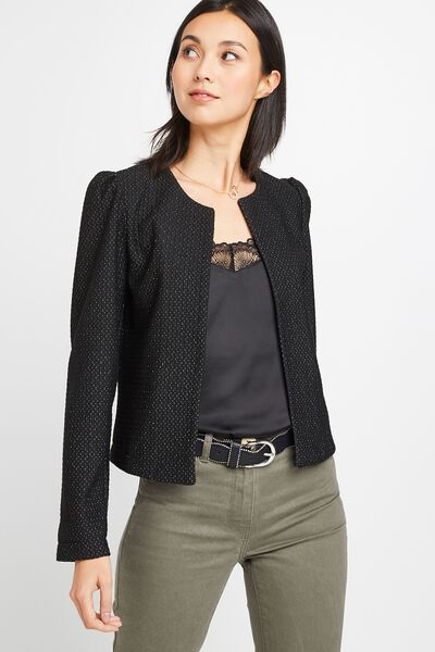 Veste courte en maille femme