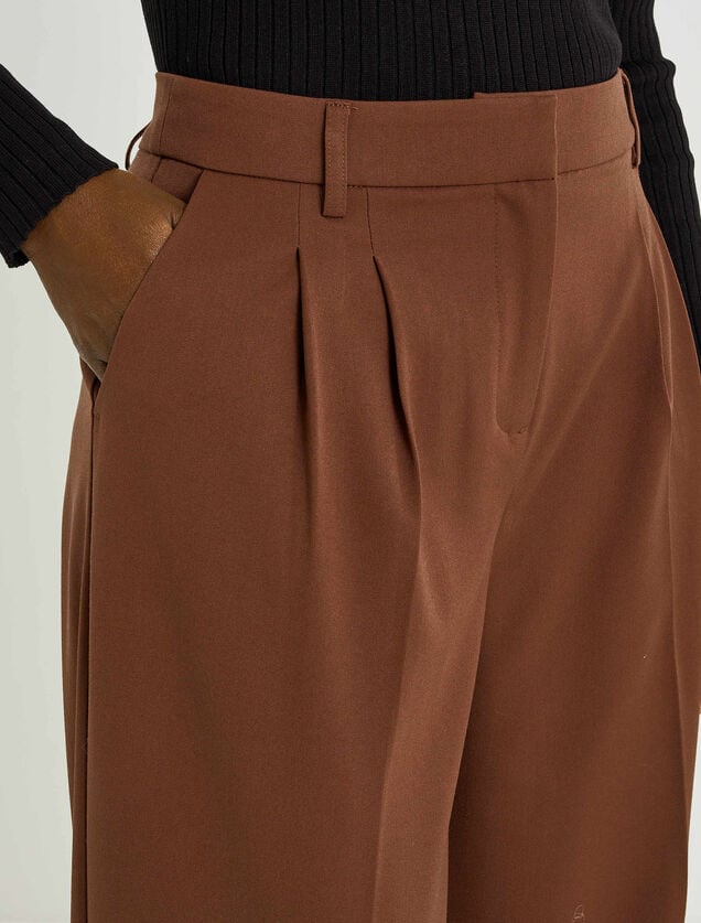 Pantalon fluide &agrave; pinces femme