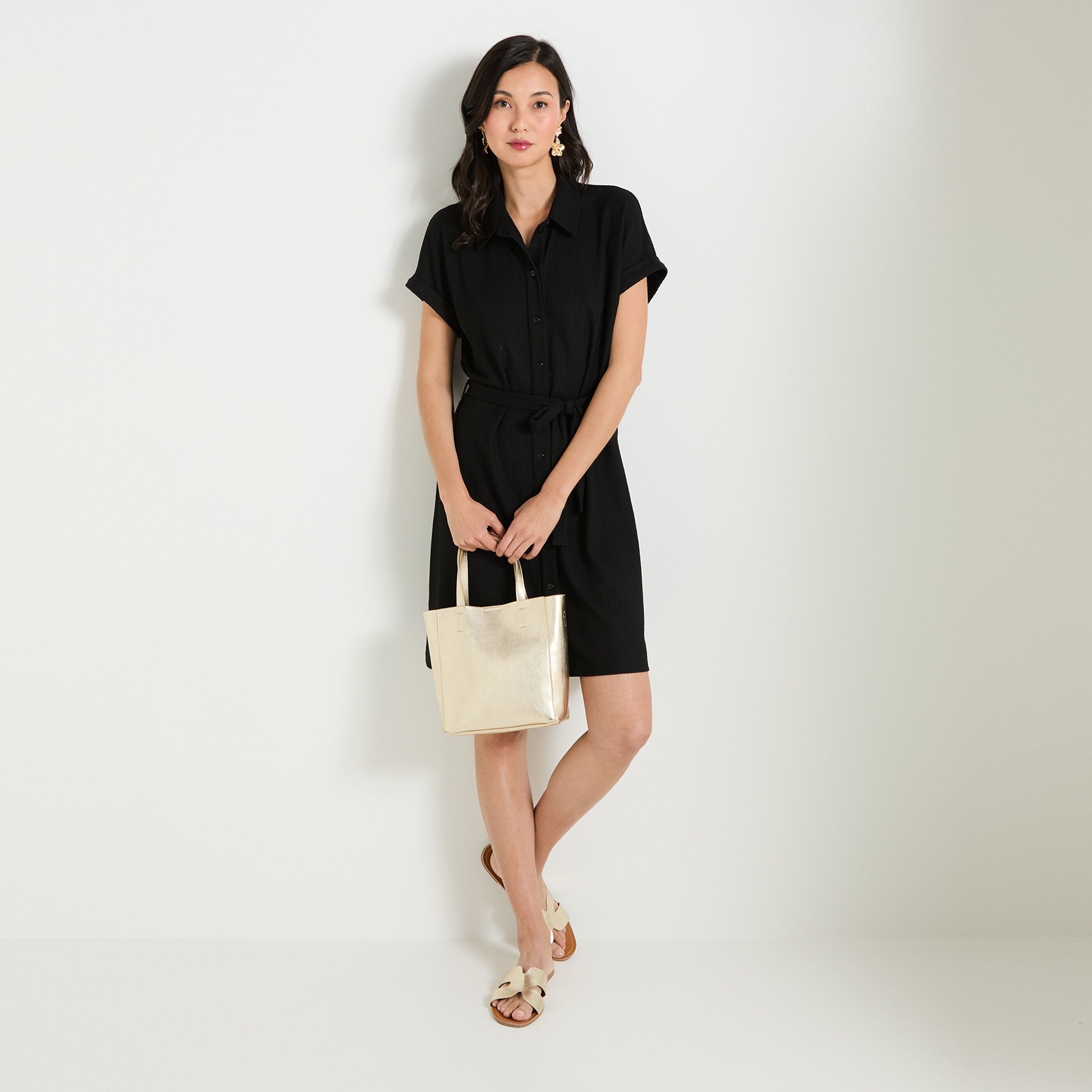 Robe col chemise fremme