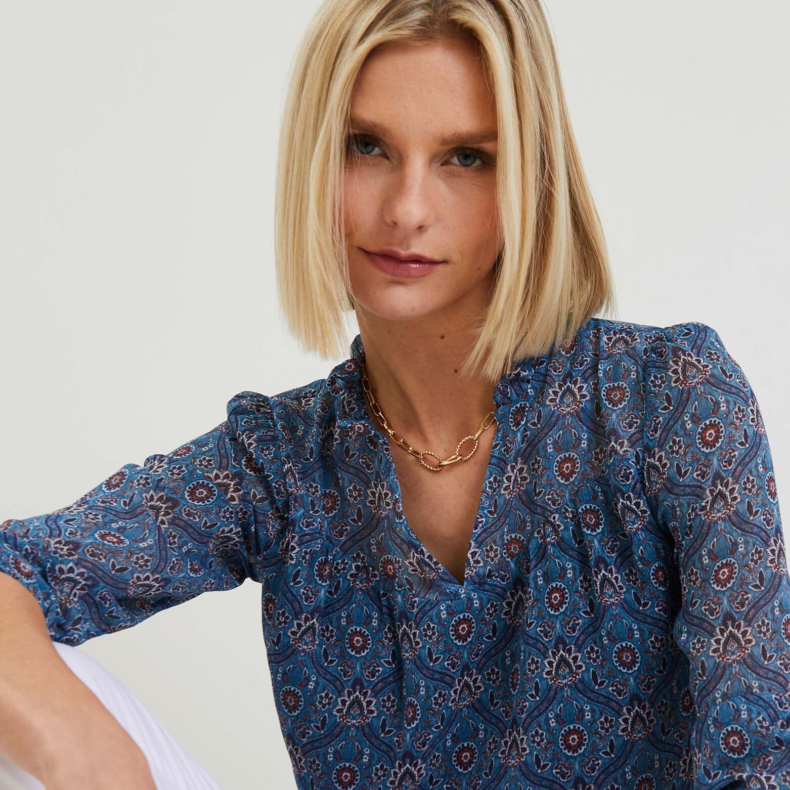 Blouse imprimée femme