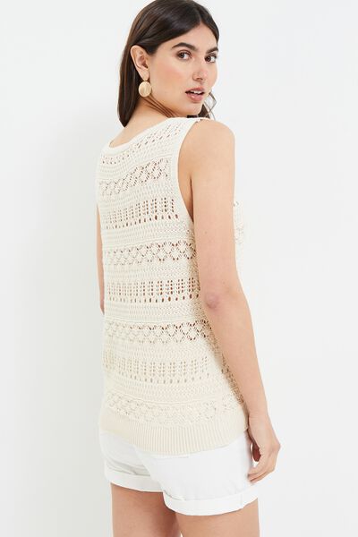 Pull en crochet femme