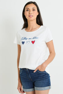 Tshirt print femme