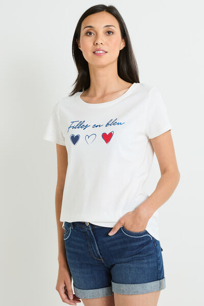 Tshirt print femme