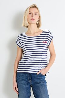 T-shirt col bateau femme