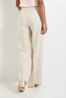 Pantalon large à plis femme