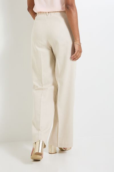 Pantalon large à pinces femme