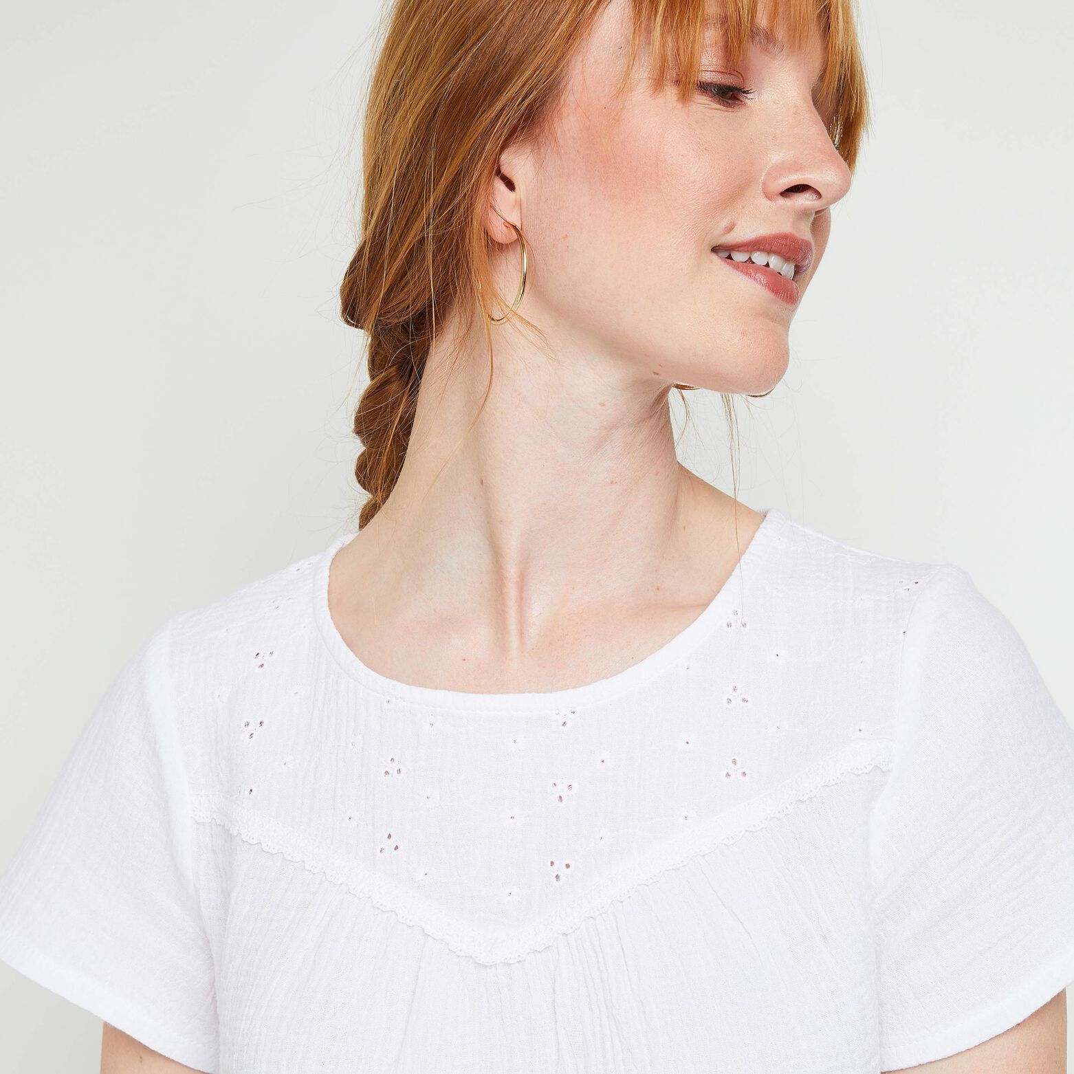 Blouse manches courtes femme
