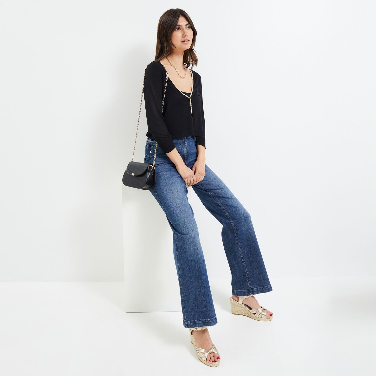 Gilet court femme