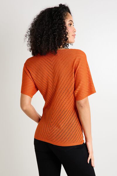 Pull manches courtes femme