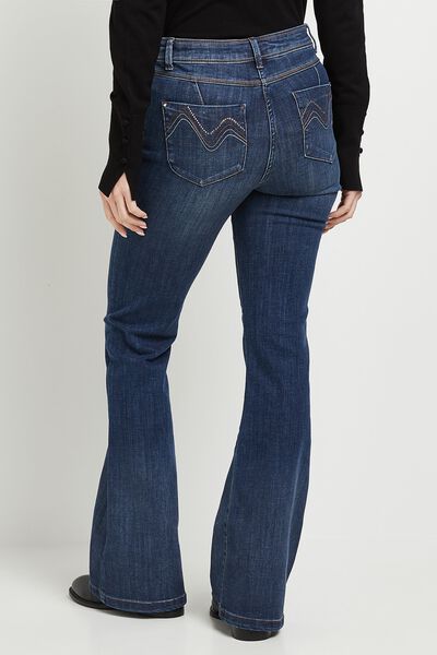 Jean bootcut long BLING femme
