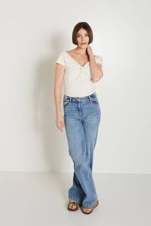 Tshirt large encolure femme