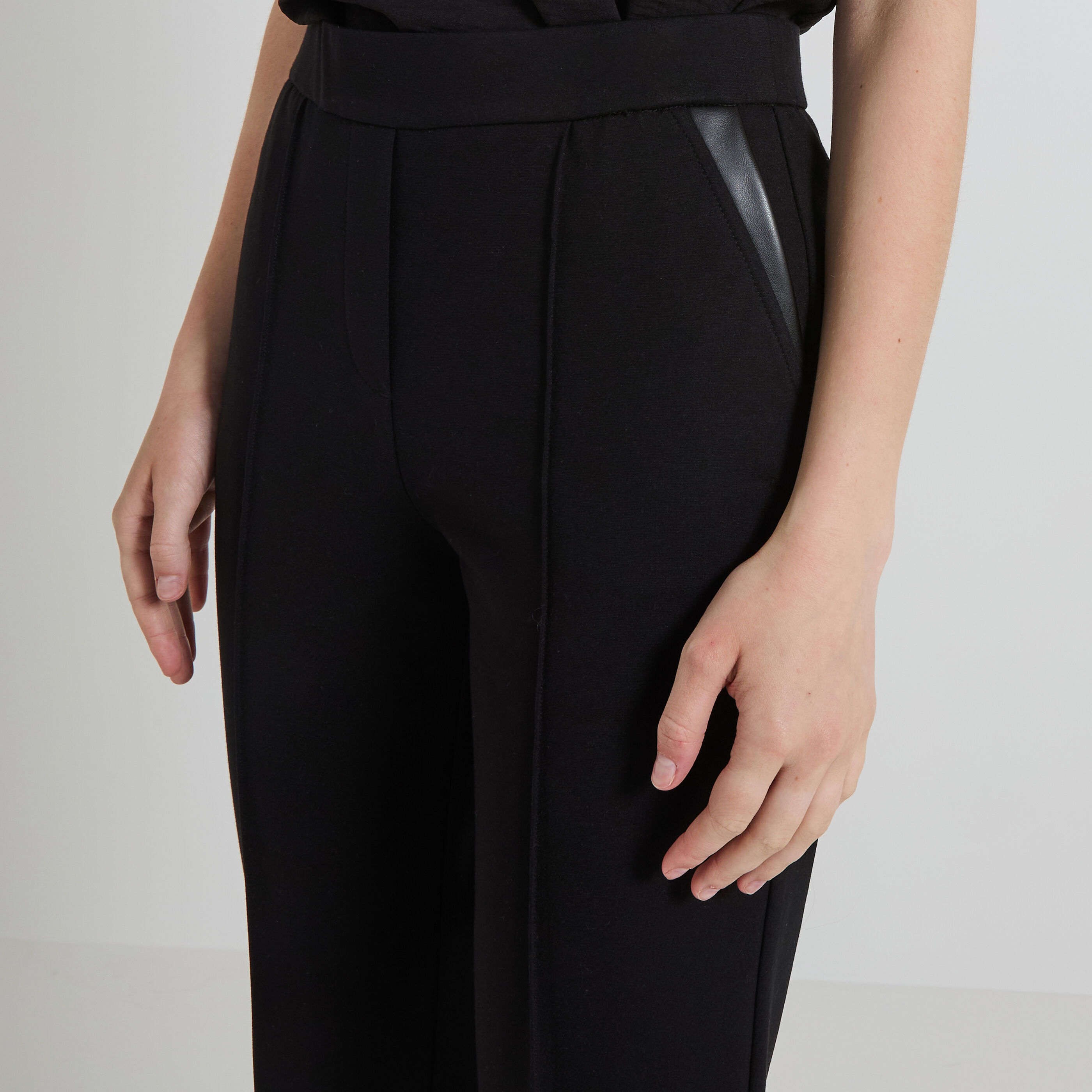 Pantalon cigarette stretch femme