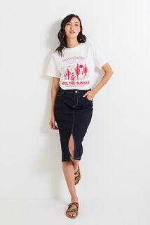 T-shirt col rond femme