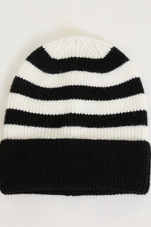 Bonnet rayé femme