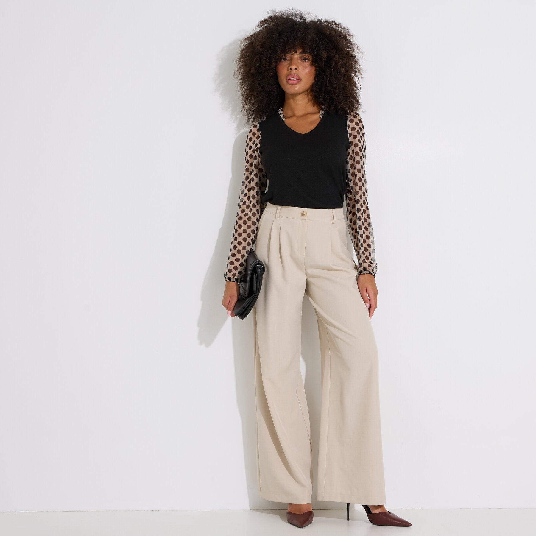 T-shirt manche voile femme