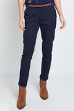 Pantalon chino avec ceinture femme