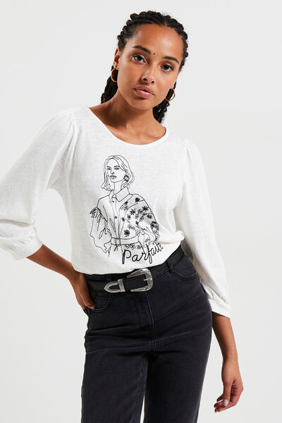 Tshirt col rond femme